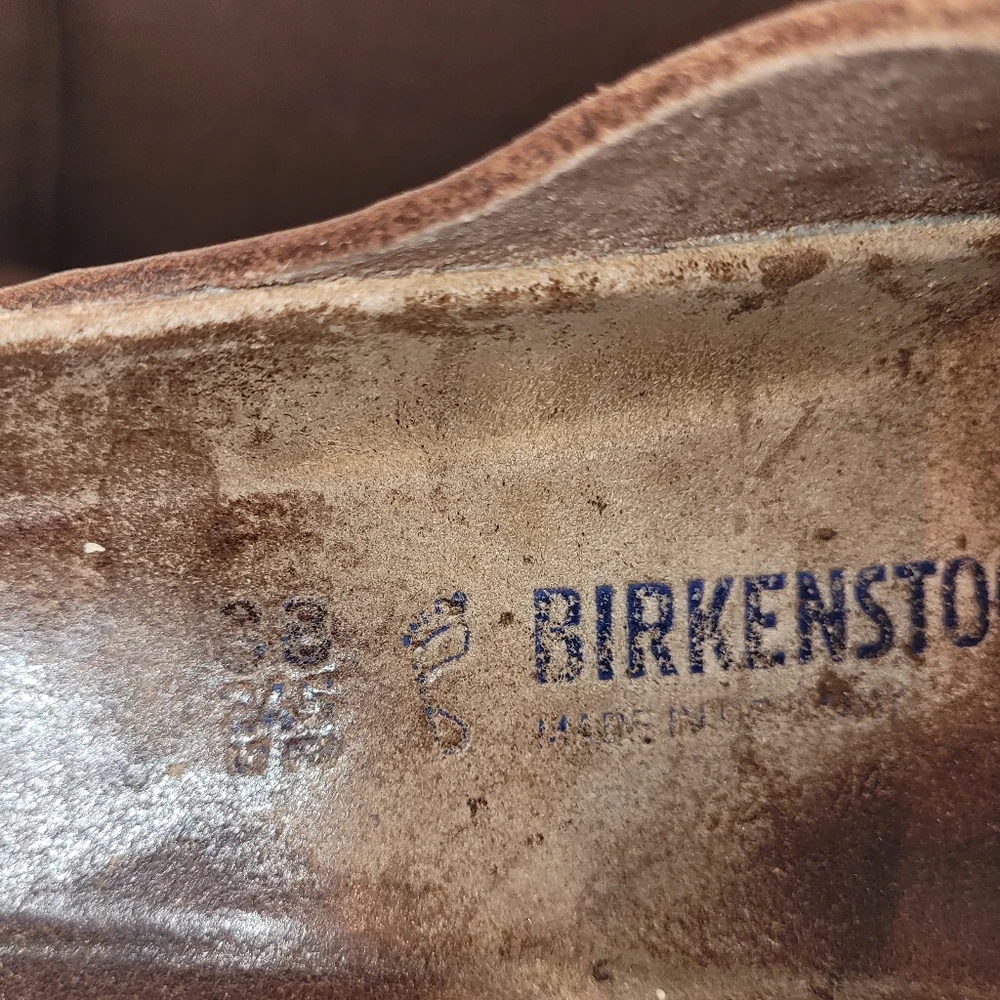 SOLD โ SOLD โ SOLDโ-RoseGold/MetallicCopper BIRKENSTOCK Arizona Soft Footbed,38R - Picture 9 of 12